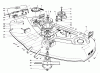 Toro 57358 - 44" Side Discharge Mower, 1986 (6000001-6999999) Spareparts 44" CUTTING DECK MODEL NO. 57358 #1