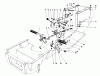 Toro 57358 - 44" Side Discharge Mower, 1986 (6000001-6999999) Listas de piezas de repuesto y dibujos BRAKE & CLUTCH PEDAL ASSEMBLY