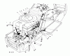 Toro 57358 - 44" Side Discharge Mower, 1986 (6000001-6999999) Pièces détachées ENGINE ASSEMBLY