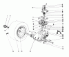 Toro 57358 - 44" Side Discharge Mower, 1986 (6000001-6999999) Listas de piezas de repuesto y dibujos TRANSAXLE & CLUTCH ASSEMBLY