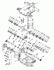 Toro 57358 - 44" Side Discharge Mower, 1987 (7000001-7999999) Listas de piezas de repuesto y dibujos PEERLESS TRANSAXLE MODEL NO. 801F