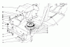 Toro 59147 - 38" Side Discharge Mower, for Model 59365 Tractor, 1986 (6000001-6999999) Ersatzteile CLUTCH & PULLEY ASSEMBLY