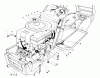 Toro 59147 - 38" Side Discharge Mower, for Model 59365 Tractor, 1986 (6000001-6999999) Ersatzteile ENGINE ASSEMBLY