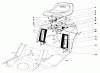 Toro 59147 - 38" Side Discharge Mower, for Model 59365 Tractor, 1986 (6000001-6999999) Ersatzteile REAR BODY & SEAT ASSEMBLY