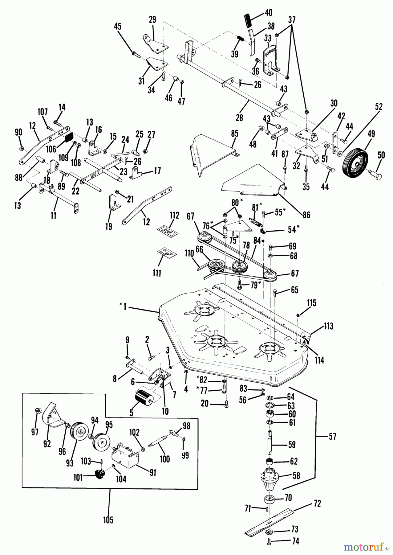  Toro Neu Mowers, Deck Assembly Only 75-42MR01 - Toro 42