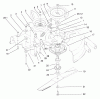 Toro 78218 - 38" Side Discharge Mower, 260 Series Lawn and Garden Tractor, 2000 (200000001-200999999) Listas de piezas de repuesto y dibujos BLADE, SPINDLE AND PULLEY ASSEMBLY