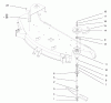Toro 78269 - 48" Side Discharge Mower, 260 Series Lawn and Garden Tractors, 2005 (250000001-250999999) Listas de piezas de repuesto y dibujos SPINDLE AND BLADE ASSEMBLY