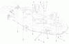 Toro 78281 - 52" Side Discharge Mower, 260 Series Lawn and Garden Tractors, 2001 (210000001-210999999) Listas de piezas de repuesto y dibujos BELT GUIDE AND PLUG BOLT ASSEMBLY
