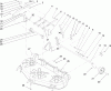 Toro 78291 - 42" Rear Discharge Mower, XT Series Garden Tractors, 2005 (250000001-250999999) Listas de piezas de repuesto y dibujos DECK SUSPENSION ASSEMBLY