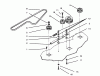 Toro 78305 - 36" Rear Discharge Mower, 1997 (7900001-7999999) Listas de piezas de repuesto y dibujos SPINDLE DRIVE AND IDLER PULLEY