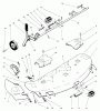 Toro 78345 - 42" Side Discharge Mower, 300 Series GT Classic Tractors, 1999 (9900001-9999999) Listas de piezas de repuesto y dibujos CUTTING UNIT ASSEMBLY