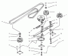 Toro 78347 - 42" Side Discharge, Low Cut Mower, 1997 (7900001-7999999) Listas de piezas de repuesto y dibujos DRIVE BELT, DRIVE & IDLER PULLEYS
