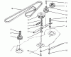 Toro 78351 - 42" Rear Discharge, Low Cut Mower, 1993 (3900001-3999999) Ersatzteile DECK BELT & PULLEYS