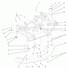 Toro 78357 - 44" Side Discharge Mower, 5xi Garden Tractor, 1998 (8900001-8999999) Listas de piezas de repuesto y dibujos BAFFLE ASSEMBLY