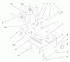 Toro 78363 - 48" Side Discharge Mower, 5xi Garden Tractors, 1998 (8900001-8999999) Listas de piezas de repuesto y dibujos PULLEY BOX ASSEMBLY