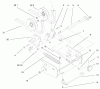 Toro 78363DI - 48" Side Discharge Mower - Indy 5xi Garden Tractor, 2000 (200000001-200999999) Listas de piezas de repuesto y dibujos PULLEY BOX ASSEMBLY