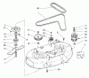 Toro 78410 - 38" Recycler Mower, 1993 (39000001-39999999) Listas de piezas de repuesto y dibujos SPINDLE ASSEMBLY