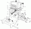 Toro 30111 - Mid-Size Proline Gear Traction Unit, 11 hp, 1987 (7000001-7999999) Ersatzteile FRAME ASSEMBLY