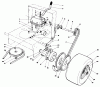 Toro 30112 - Mid-Size Proline Gear Traction Unit, 12.5 hp, 1986 (6000001-6999999) Ersatzteile AXLE ASSEMBLY