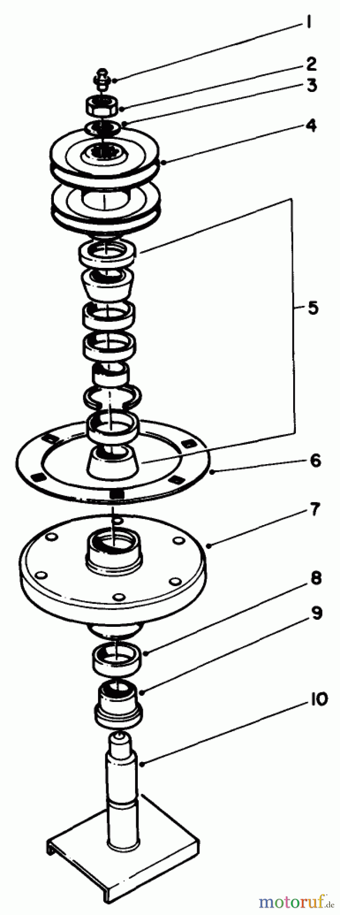  Toro Neu Mowers, Drive Unit Only 30112 - Toro Mid-Size Proline Gear Traction Unit, 12.5 hp, 1986 (6000001-6999999) DRIVE SPINDLE NO. 54-7780 MODEL 30136