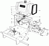 Toro 30112 - Mid-Size Proline Gear Traction Unit, 12.5 hp, 1986 (6000001-6999999) Ersatzteile FRAME ASSEMBLY