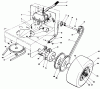 Toro 30112 - Mid-Size Proline Gear Traction Unit, 12.5 hp, 1989 (9000001-9999999) Ersatzteile AXLE ASSEMBLY