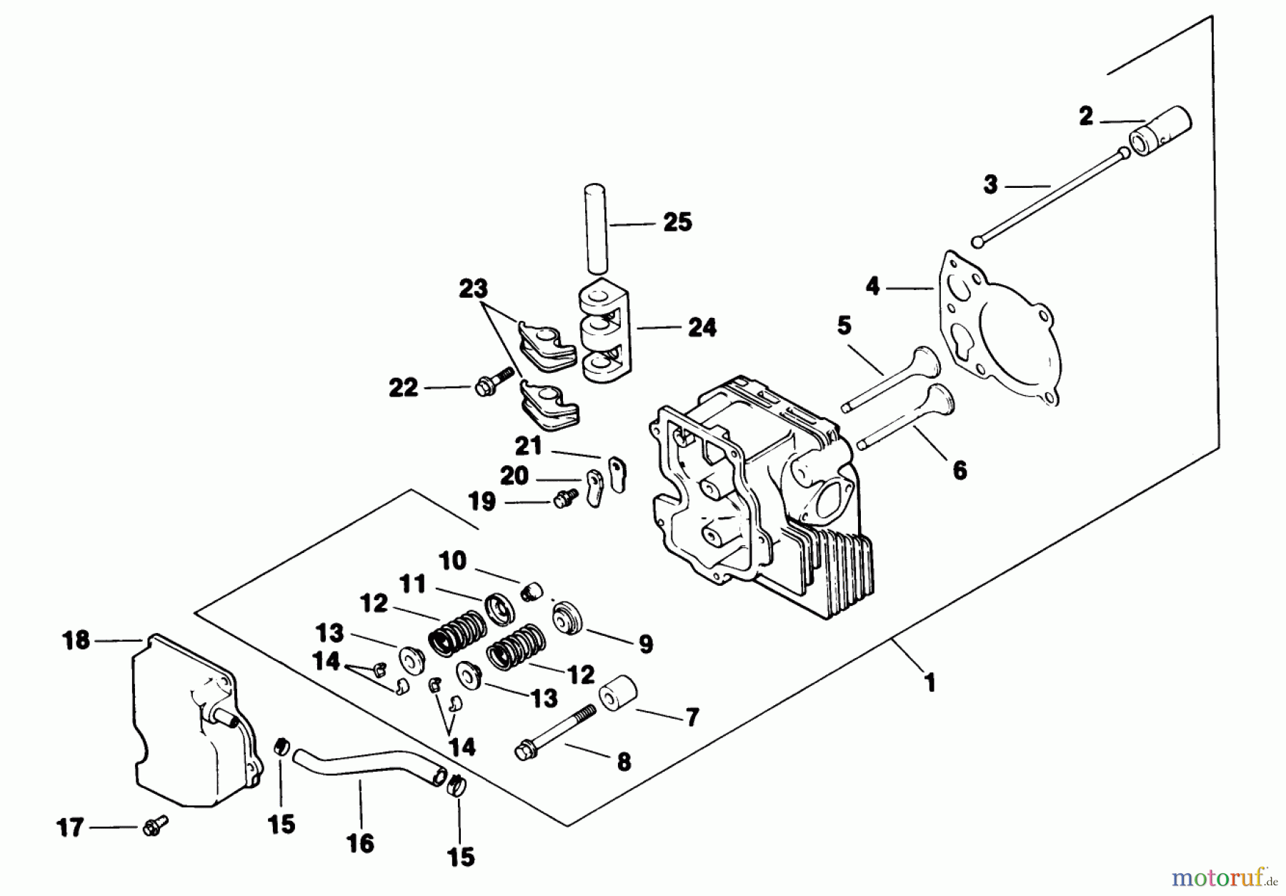  Toro Neu Mowers, Drive Unit Only 30114 - Toro Mid-Size Proline Gear Traction Unit, 14 hp, 1990 (0000001-0999999) CYLINDER HEAD/VALVE/BREATHER-ENGINE KOHLER MODEL NO. CV14 T-1412