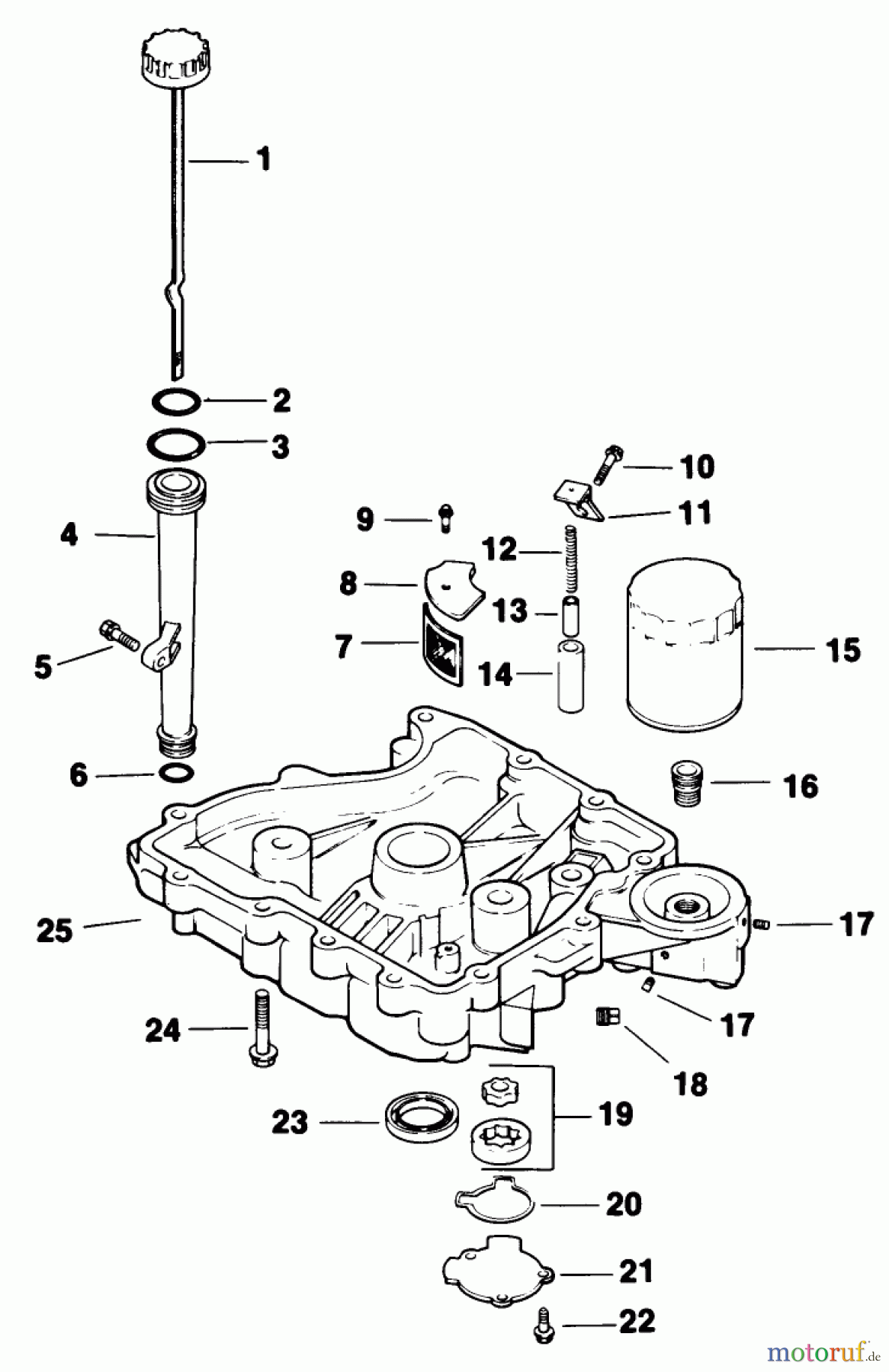  Toro Neu Mowers, Drive Unit Only 30114 - Toro Mid-Size Proline Gear Traction Unit, 14 hp, 1990 (0000001-0999999) OIL PAN/LUBRICATION-ENGINE KOHLER MODEL NO. CV14 T-1412
