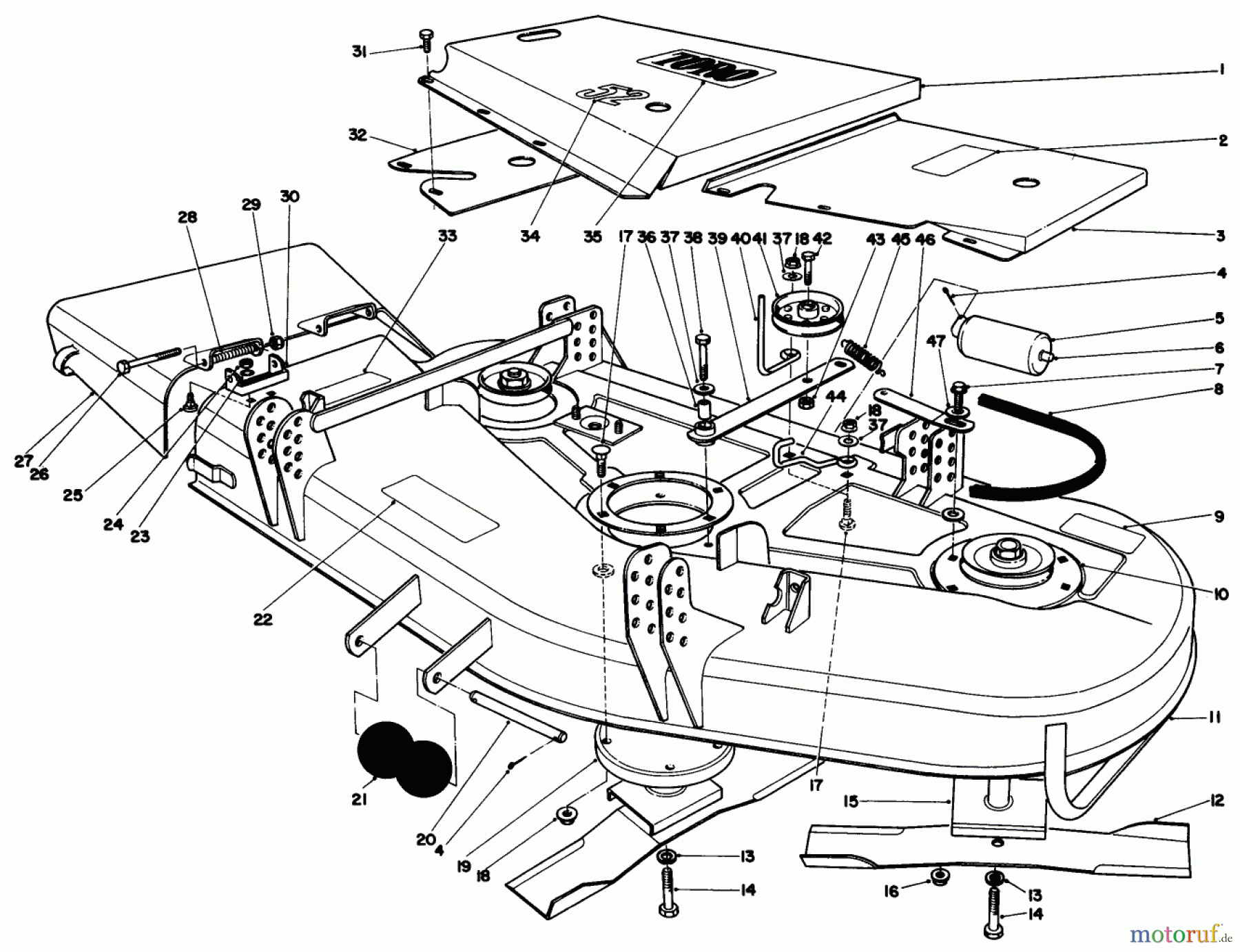  Toro Neu Mowers, Drive Unit Only 30116 - Toro Mid-Size Proline Gear Traction Unit, 16 hp, 1986 (6000001-6999999) 52