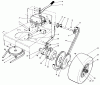 Toro 30117 - Mid-Size Proline Gear Traction Unit, 16 hp, 1990 (0000001-0999999) Pièces détachées AXLE ASSEMBLY
