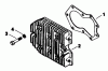 Toro 30117 - Mid-Size Proline Gear Traction Unit, 16 hp, 1990 (0000001-0999999) Listas de piezas de repuesto y dibujos CYLINDER HEAD-ENGINE KOHLER MODEL NO. MV16S-TYPE 56511