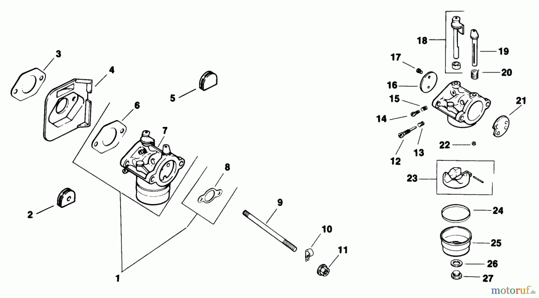  Toro Neu Mowers, Drive Unit Only 30156 - Toro Mid-Size Proline Gear Traction Unit, 12.5 hp, 1991 (100001-199999) FUEL SYSTEM-ENGINE KOHLER MODEL CV12.5T SPEC. NO. 1254