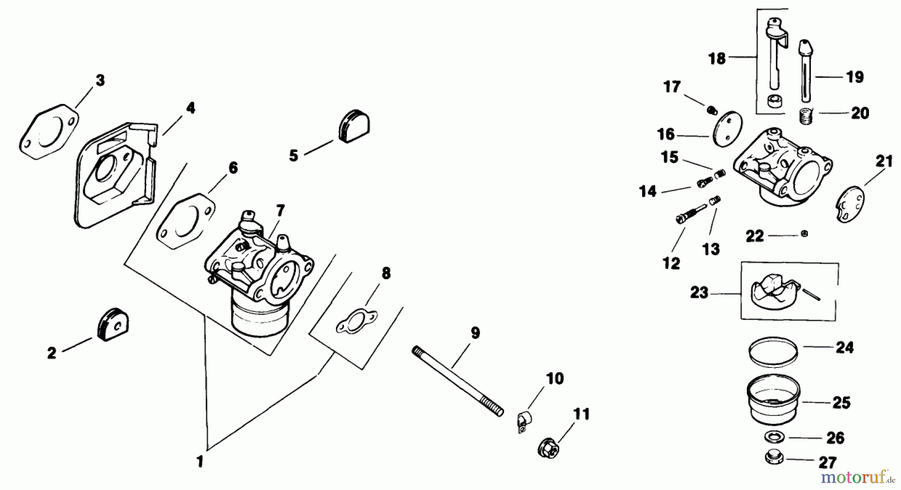  Toro Neu Mowers, Drive Unit Only 30156 - Toro Mid-Size Proline Gear Traction Unit, 12.5 hp, 1992 (200001-299999) FUEL SYSTEM-ENGINE-KOHLER MODEL CV12.5T SPEC. NO. 1254