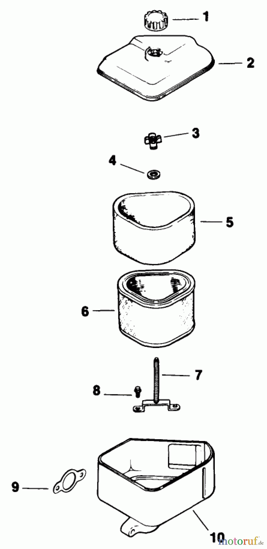  Toro Neu Mowers, Drive Unit Only 30175 - Toro Mid-Size Proline Gear Traction Unit, 14 hp, 1991 (10000001-19999999) AIR INTAKE/FILTRATION-KOHLER ENGINE MODEL NO. CV14 T-1412