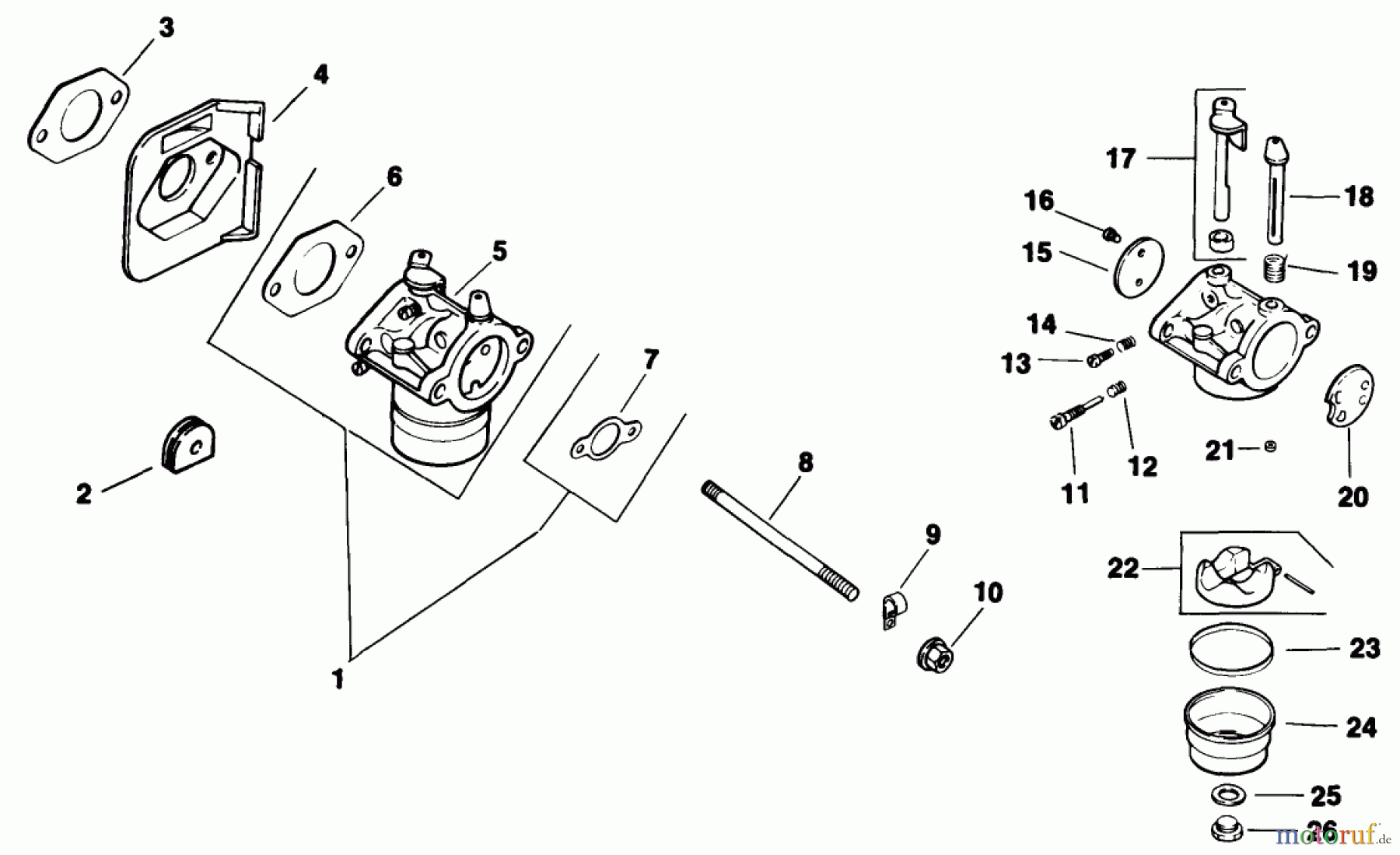 Toro Neu Mowers, Drive Unit Only 30175 - Toro Mid-Size Proline Gear Traction Unit, 14 hp, 1992 (20000001-29999999) FUEL SYSTEM-ENGINE KOHLER MODEL NO. CV14 T-1412