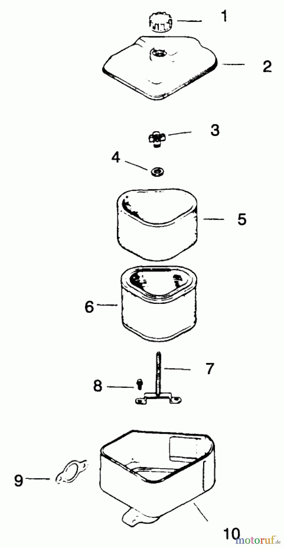 Toro Neu Mowers, Drive Unit Only 30175 - Toro Mid-Size Proline Gear Traction Unit, 14 hp, 1994 (49000001-49999999) AIR INTAKE/FILTRATION GROUP-ENGINE KOHLER MODEL NO. CV14 T-1412