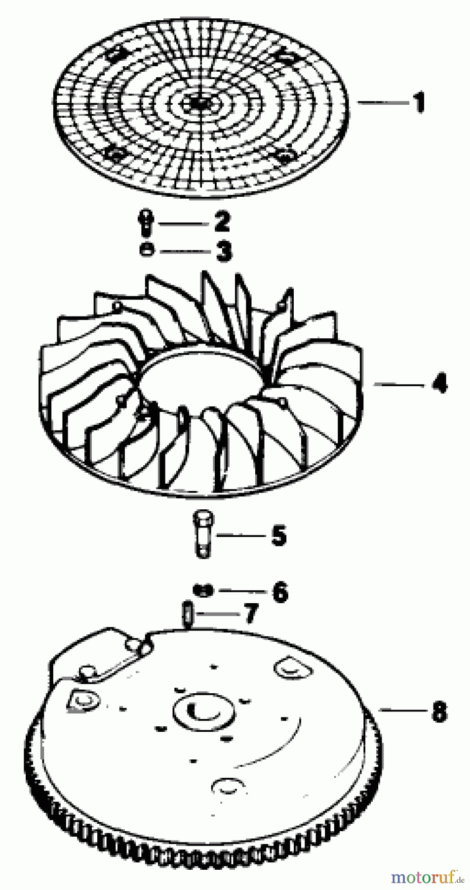  Toro Neu Mowers, Drive Unit Only 30180 - Toro Mid-Size Proline Gear Traction Unit, 16 hp, 1991 (100001-199999) FLYWHEEL-ENGINE KOHLER MODEL NO. MV16S-TYPE 56511