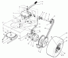 Toro 30180 - Mid-Size Proline Gear Traction Unit, 16 hp, 1992 (200001-299999) Ersatzteile AXLE ASSEMBLY