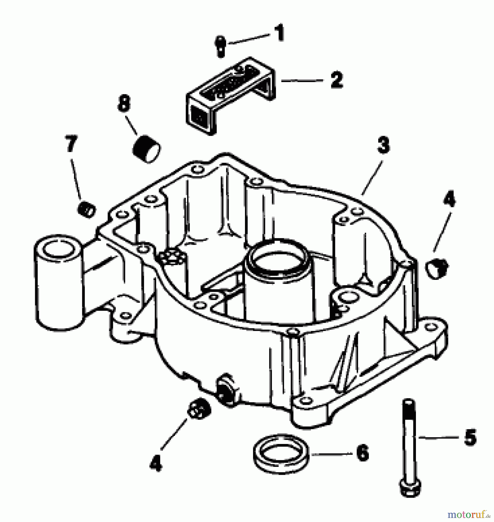  Toro Neu Mowers, Drive Unit Only 30180 - Toro Mid-Size Proline Gear Traction Unit, 16 hp, 1993 (390001-399999) OIL PAN-ENGINE MODEL NO. MV16S-TYPE 56519