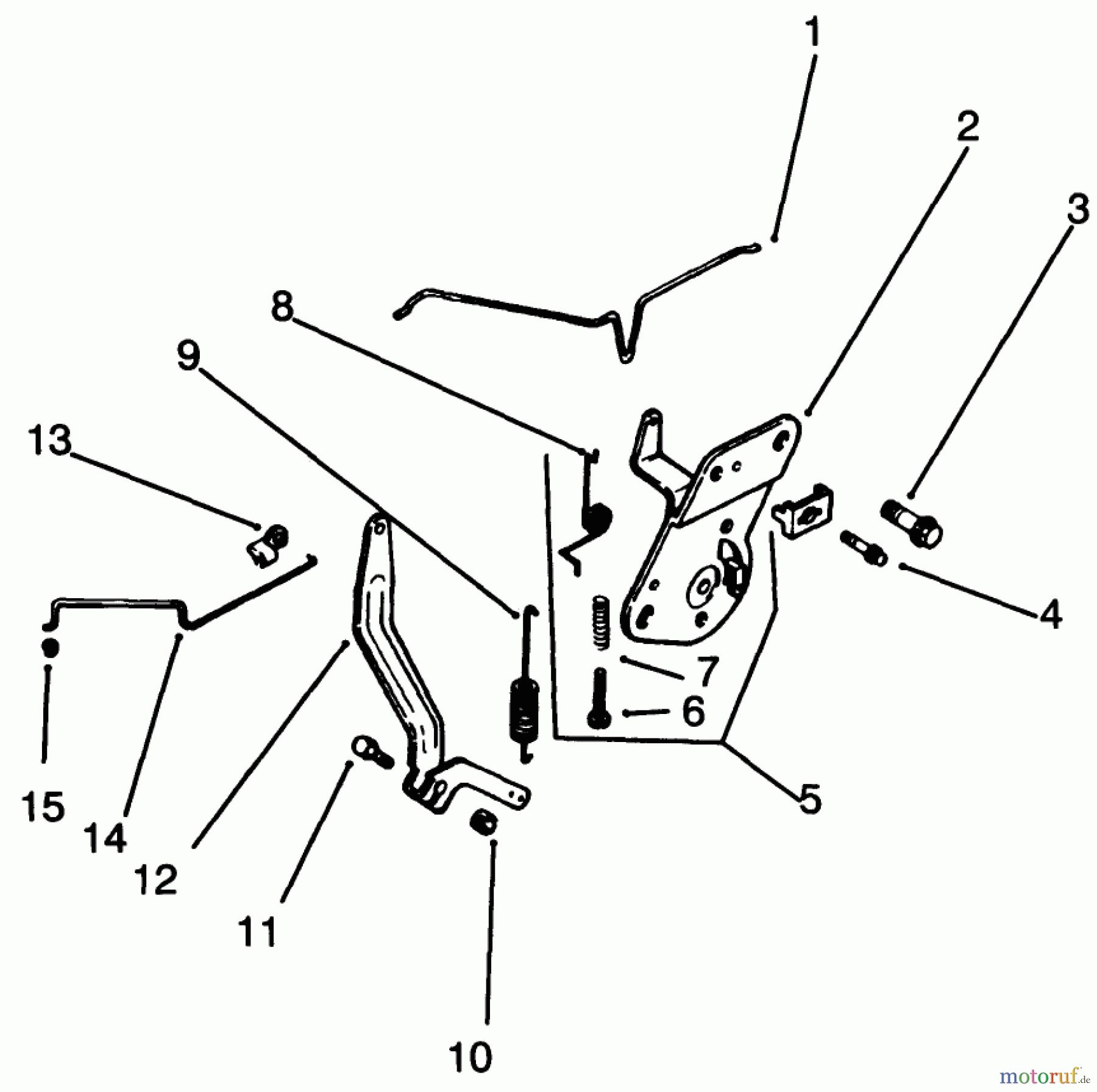  Toro Neu Mowers, Drive Unit Only 30185 - Toro Mid-Size Proline Hydro Traction Unit, 14 hp, 1994 (49000001-49999999) ENGINE CONTROL-ENGINE KOHLER MODEL NO. CV14 S-1429