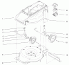 Toro 20647 - Carefree Electric WPM, 24 VDC, 1996 (6900001-6999999) Ersatzteile DECK, LINER AND WHEEL ASSEMBLY