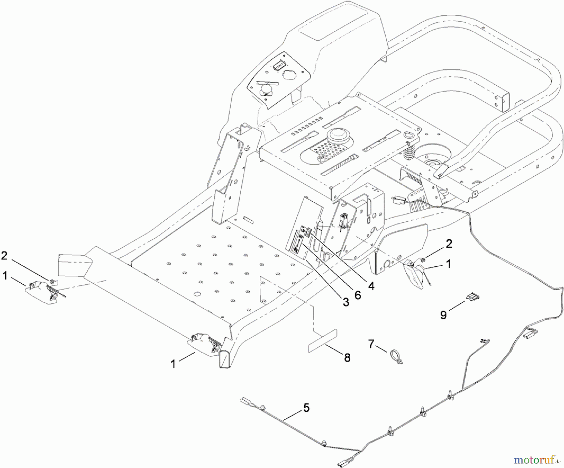  Toro Neu Accessories, Mower 117-5317 - Toro Light Kit, Zero-Turn-Radius Riding Mower LIGHT KIT ASSEMBLY NO. 117-5317