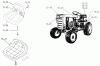 Toro 1-0422 - Bronco 14 Tractor, 1972 Ersatzteile SEATS, DECALS, MISC. TRIM
