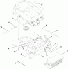 Toro 13AX60RG848 (LX423) - LX423 Lawn Tractor, 2009 (1-1) Ersatzteile MUFFLER AND SHIELD ASSEMBLY