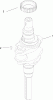 Toro 13AX60RH744 (LX460) - LX460 Lawn Tractor, 2006 (1A056B50000-) Ersatzteile CRANKSHAFT ASSEMBLY KOHLER SV600-0018