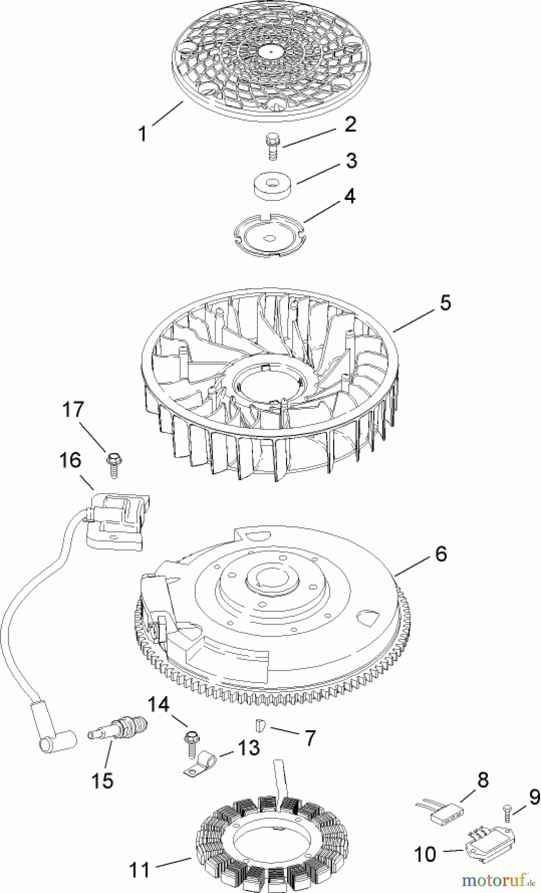 Toro Neu Mowers, Lawn & Garden Tractor Seite 1 14AQ81RP744 (GT2200) - Toro GT2200 Garden Tractor, 2006 (1A136H30000-) IGNITION AND ELECTRICAL ASSEMBLY KOHLER SV730-0018