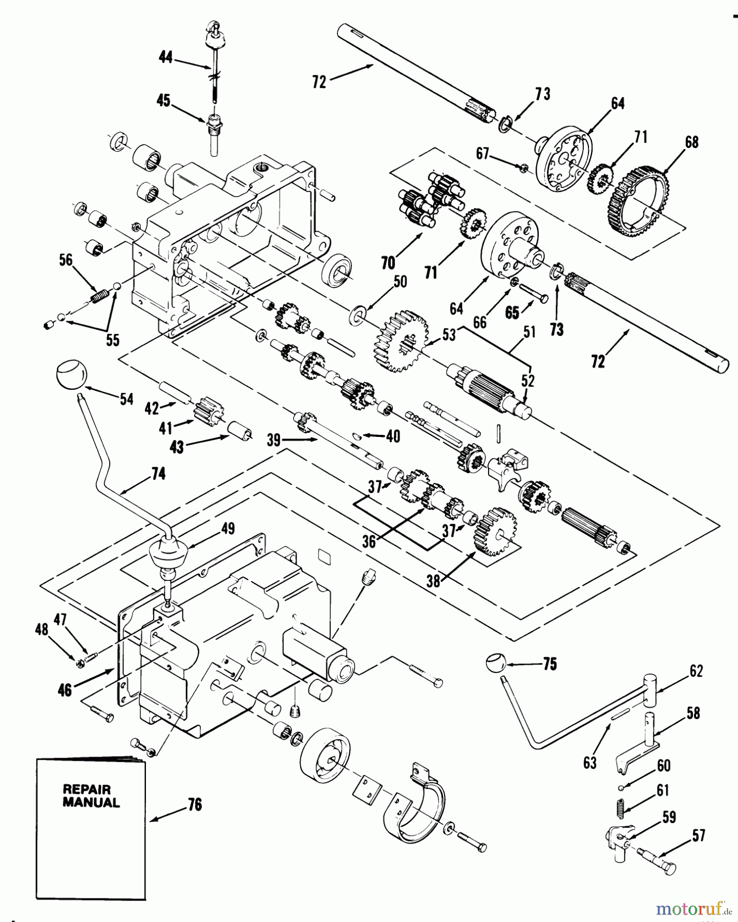 Toro Neu Mowers, Lawn & Garden Tractor Seite 1 21-08K804 (308-8) - Toro 308-8 Tractor, 1988 MECHANICAL TRANSMISSION-8-SPEED #2