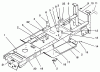 Toro 22-14OE02 (244-H) - 244-H Yard Tractor, 1992 (2000001-2999999) Ersatzteile MAIN FRAME ASSEMBLY
