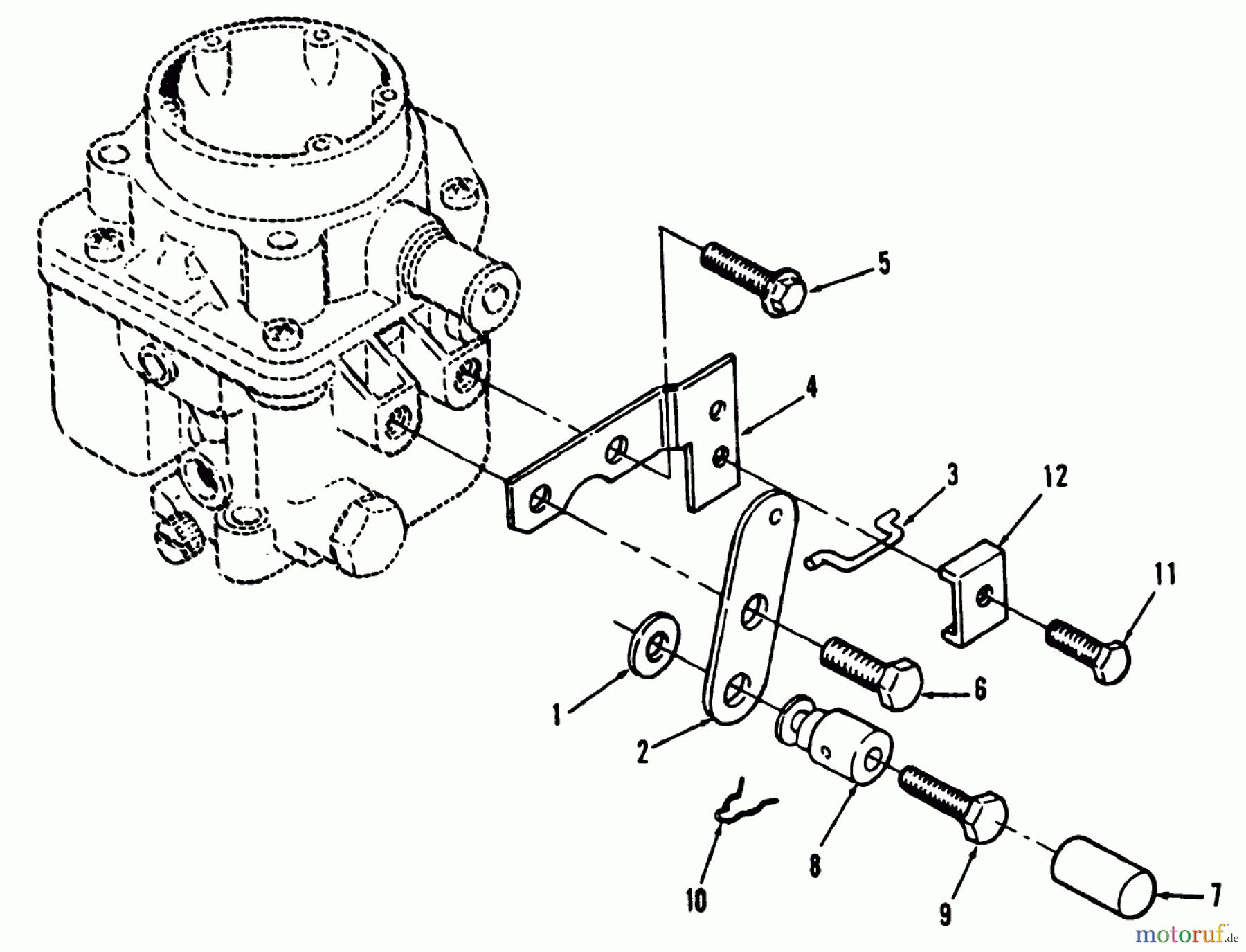  Toro Neu Mowers, Lawn & Garden Tractor Seite 1 31-16O804 (416-8) - Toro 416-8 Garden Tractor, 1992 (2000001-2999999) CHOKE LINKAGE POWER PLUS