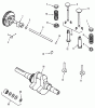 Toro 51-12KE02 (312-H) - 312-H Garden Tractor, 1992 (2000001-2999999) Listas de piezas de repuesto y dibujos KOHLER CAMSHAFT, CRANKSHAFT AND VALVES